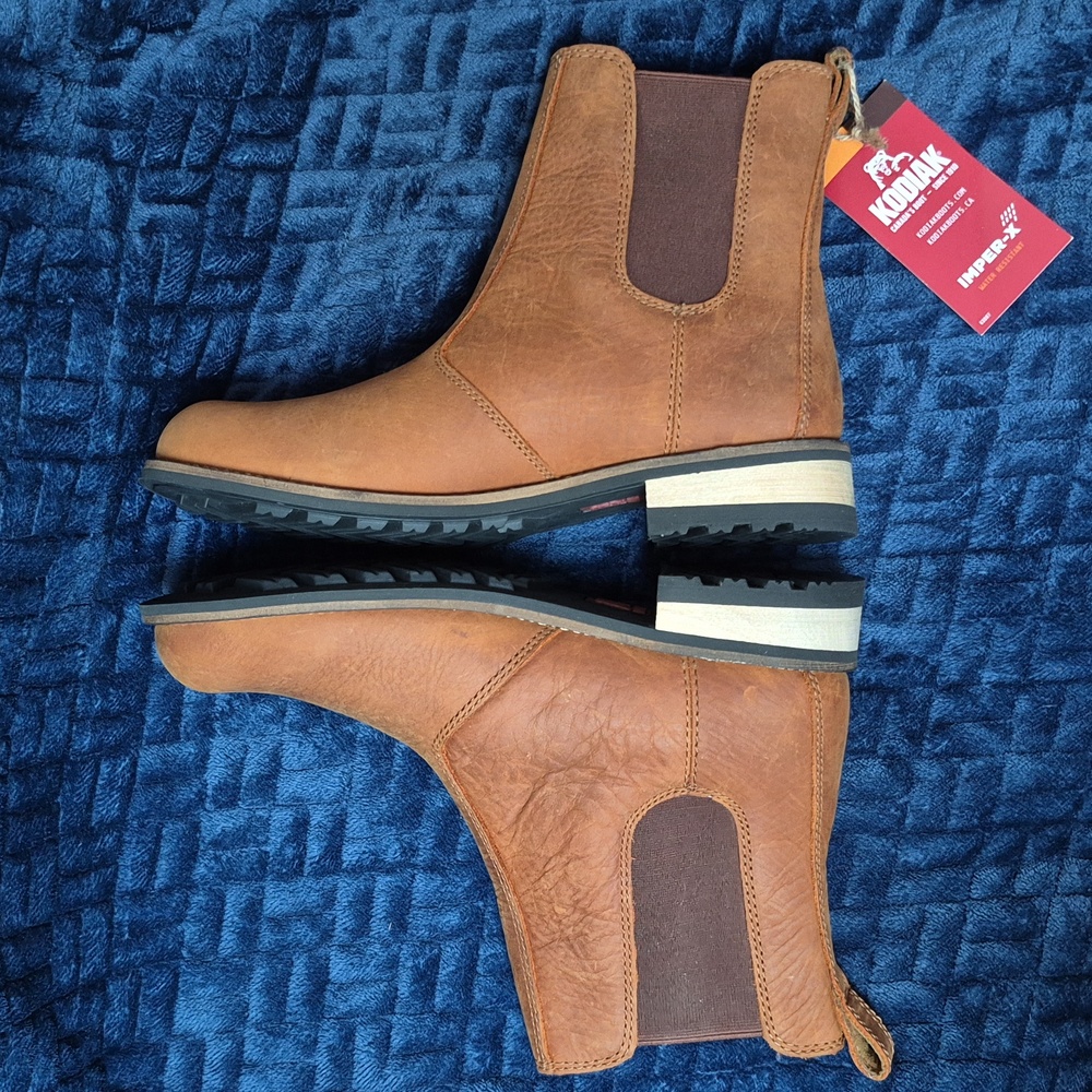 Kodiak Alma Leather Chelsea Boots Size 8, New With Tags! - Picture 15 of 16